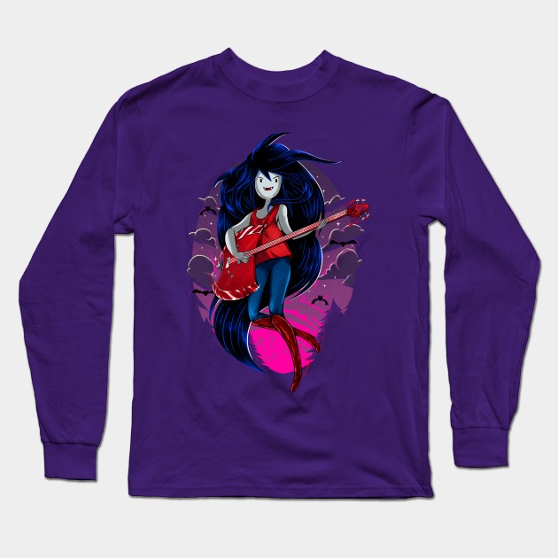 Vampire Bassist Long Sleeve T-Shirt by samuelrd